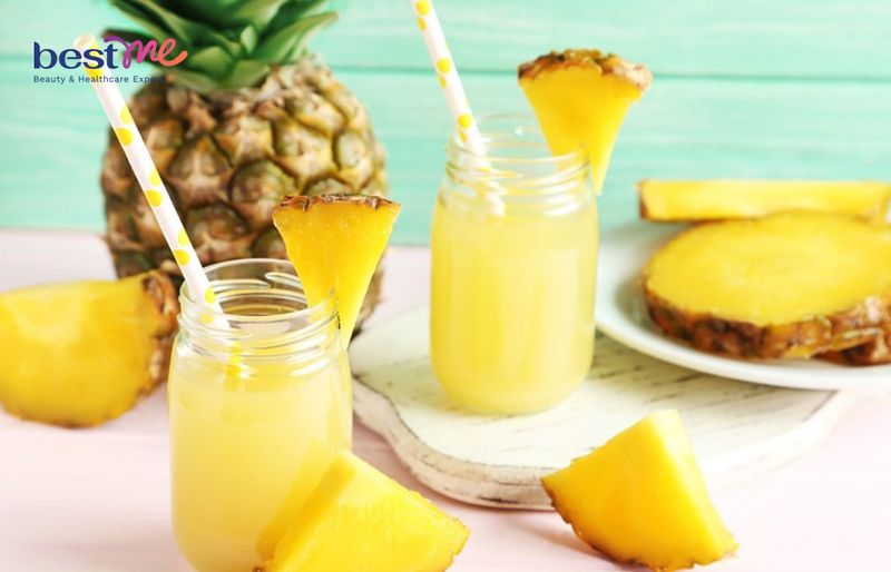 Detox giảm mỡ bụng cam dứa