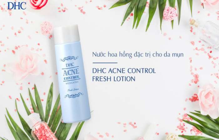 Nước hoa hồng hỗ trợ ngừa mụn DHC Acne Control Fresh Lotion