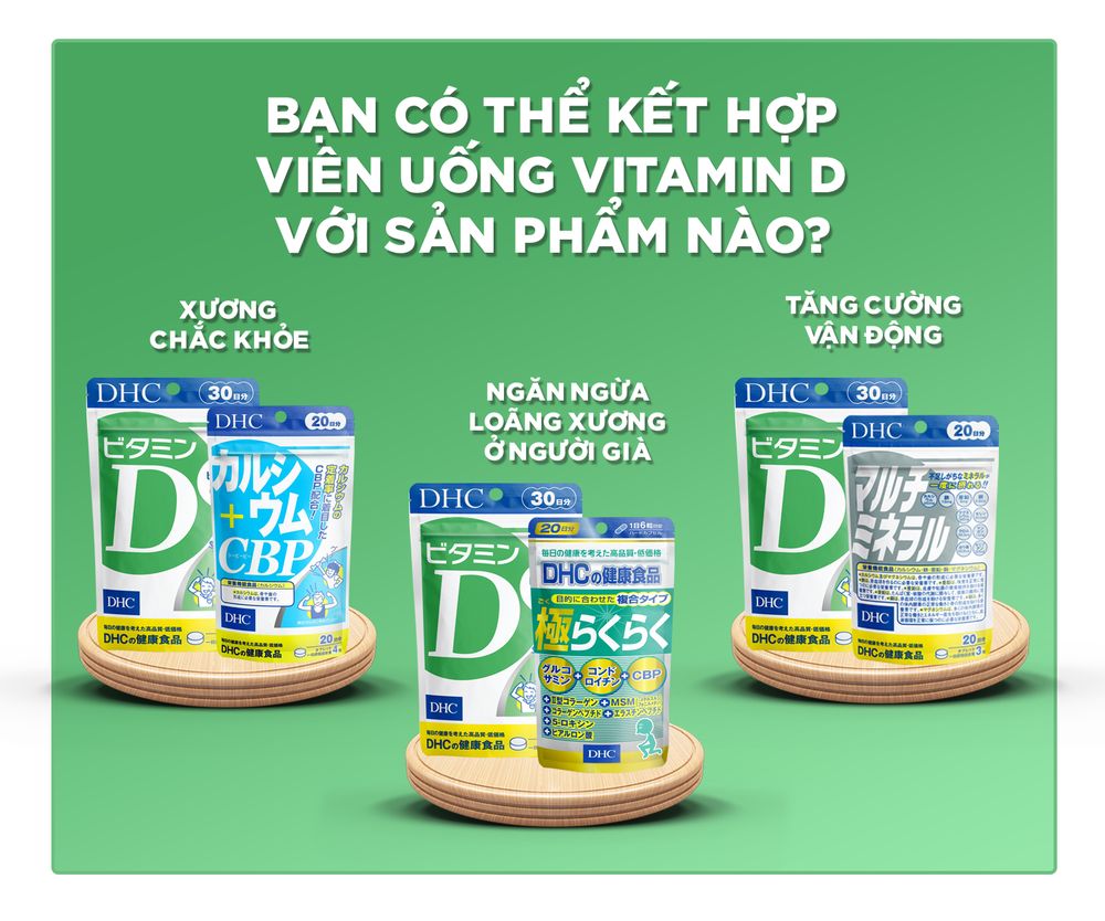 Cách dùng viên uống vitamin D DHC