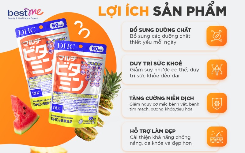DHC Vitamin tổng hợp review về công dụng