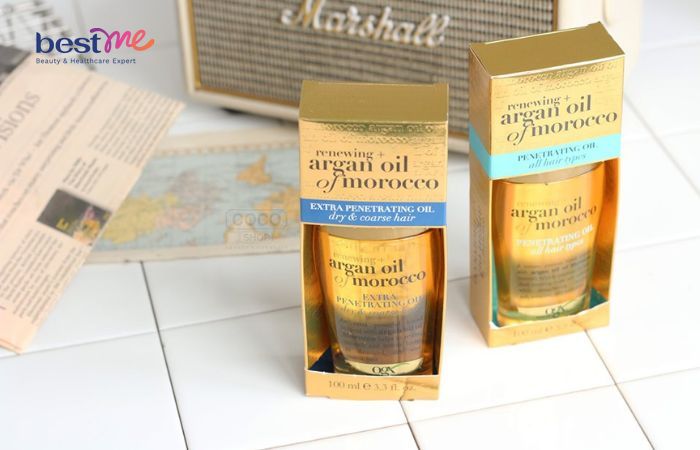 Tinh dầu dưỡng tóc nhuộm OGX Renewing Argan Oil of Morocco Penetrating Oil