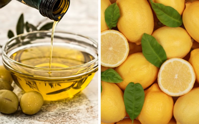 Dưỡng môi hồng bằng dầu olive và chanh