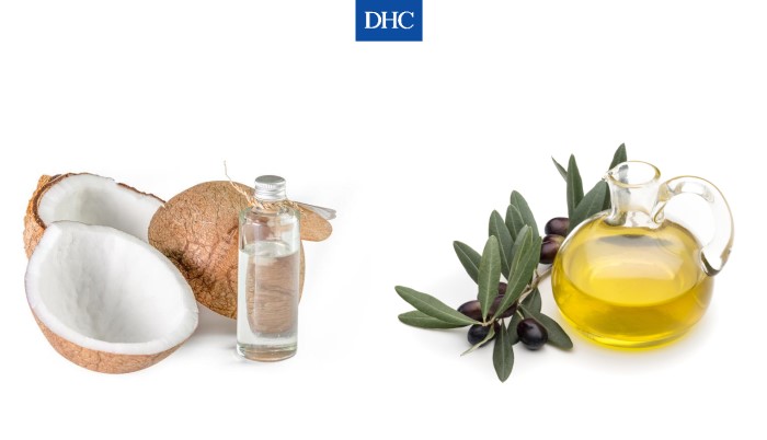 Dưỡng mi bằng dầu dừa và dầu oliu giúp giảm tình trạng mi gãy rụng