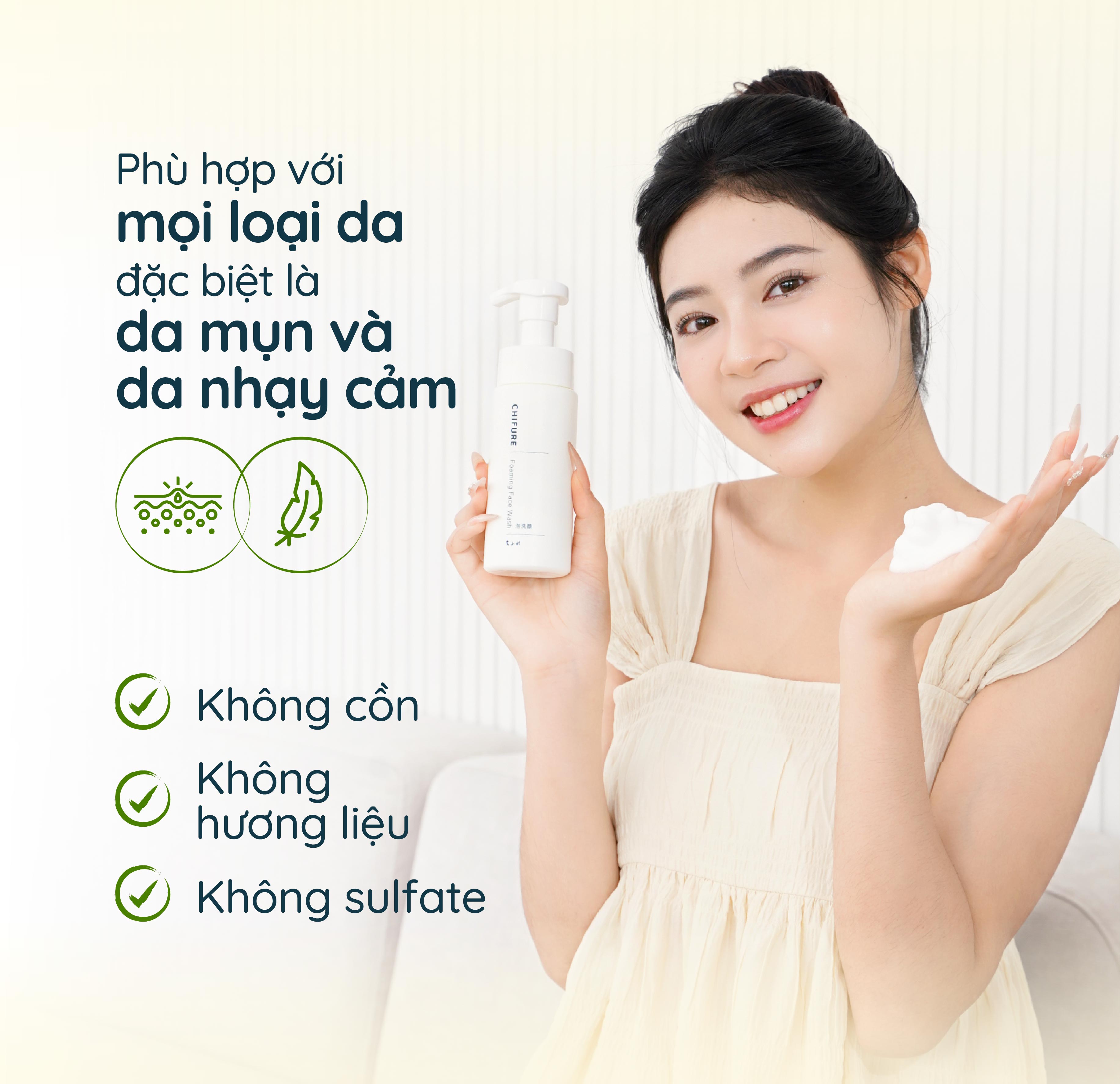 Sữa rửa mặt Chifure Foaming Face Wash