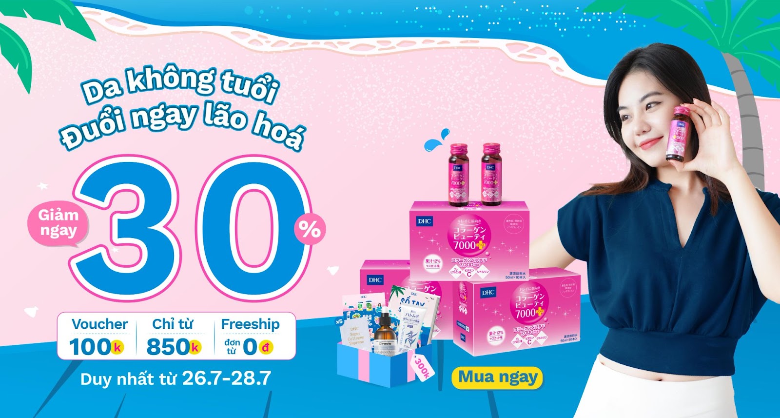 Giảm 30% BST thực phẩm chức năng DHC siêu HOT - 1
