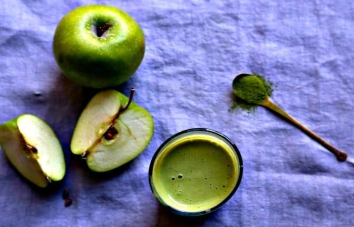 Thay đổi thực đơn giảm cân bằng trà xanh với táo