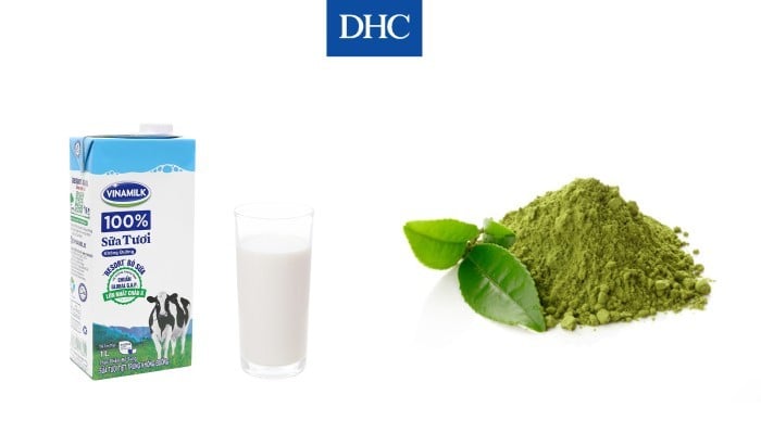 Trà xanh và sữa tươi có tác dụng chuyển hóa chất béo thành năng lượng