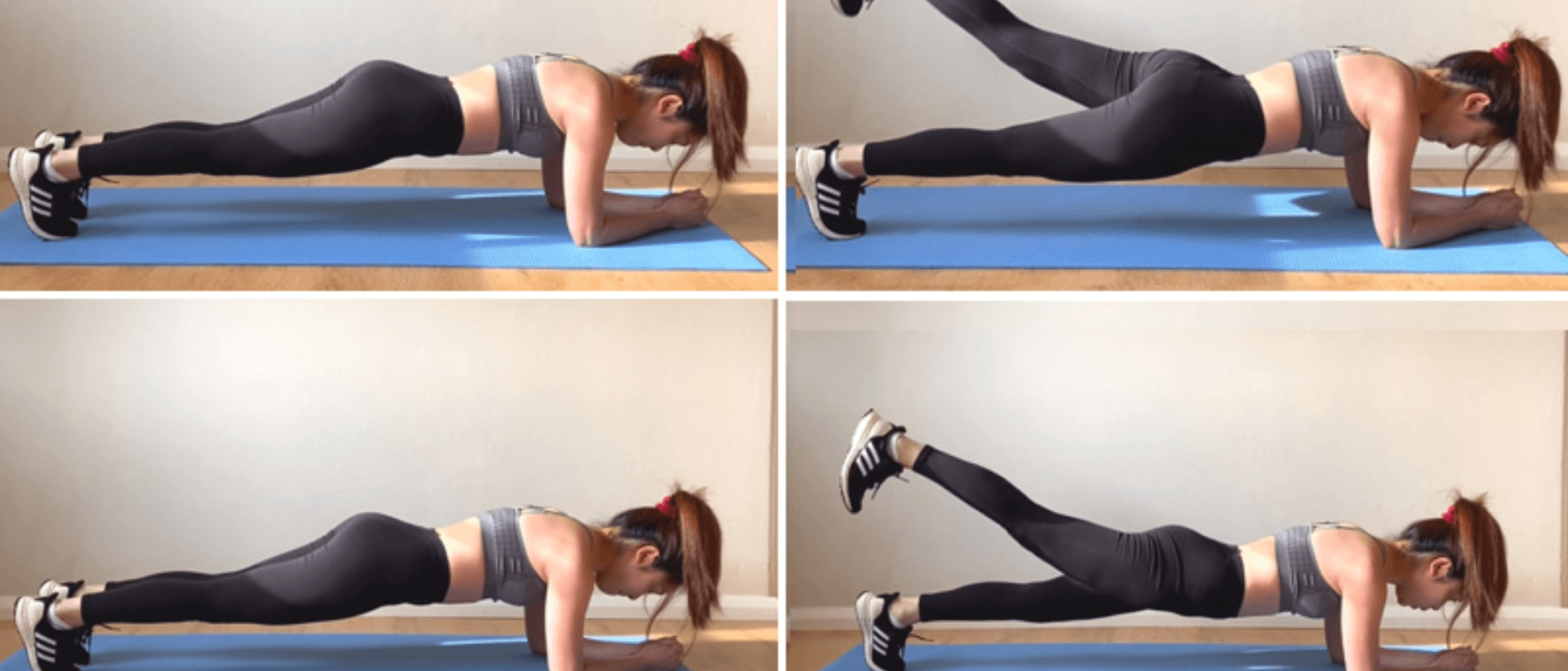 Tư thế plank nâng từng chân