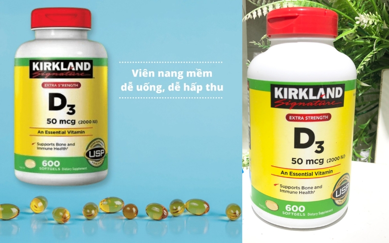 Giới thiệu viên uống Kirkland Vitamin D3 tốt cho xương khớp - 2