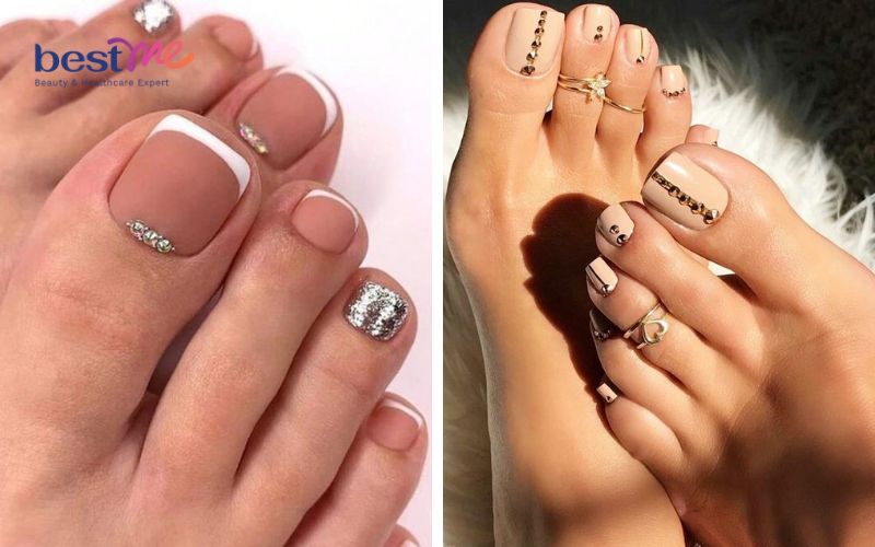 goi-y-100-mau-mong-chan-dinh-da-don-gian-ma-dep-sang-trong-nhat-nam-10 Gợi ý 100+ mẫu móng chân đính đá đơn giản mà đẹp, sang trọng nhất năm - 10