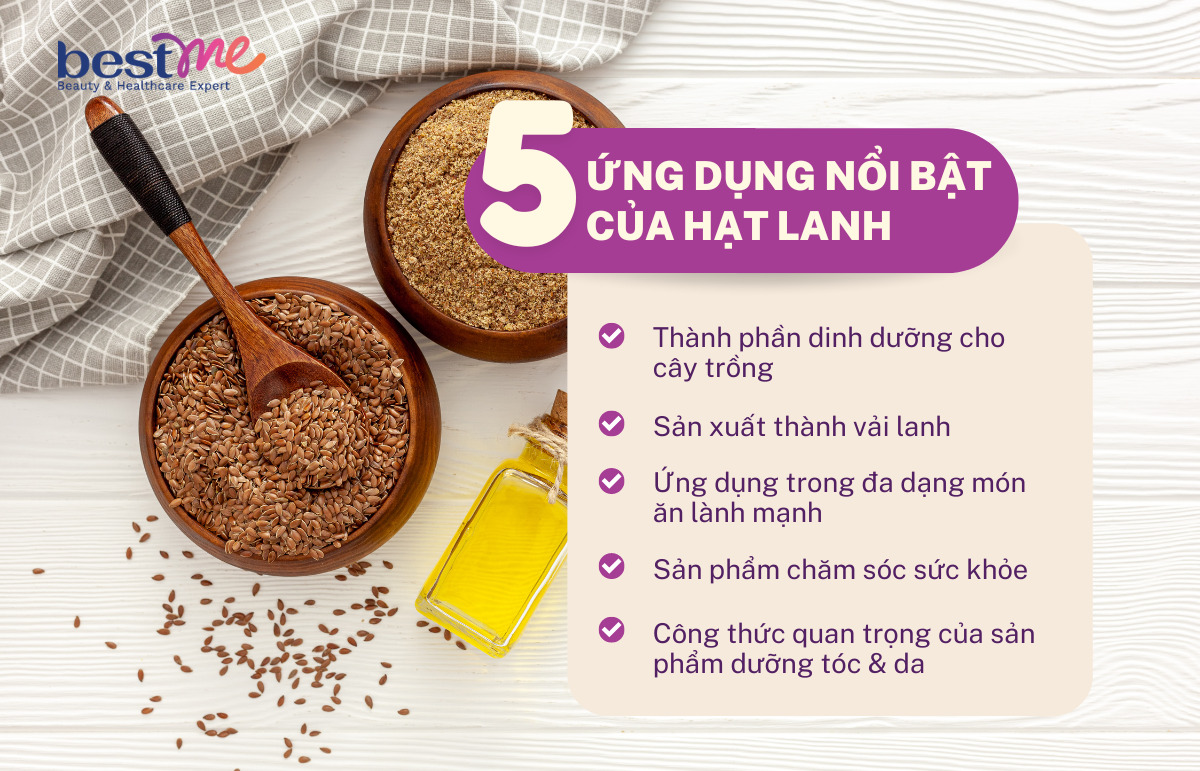 Một số ứng dụng của hạt lanh