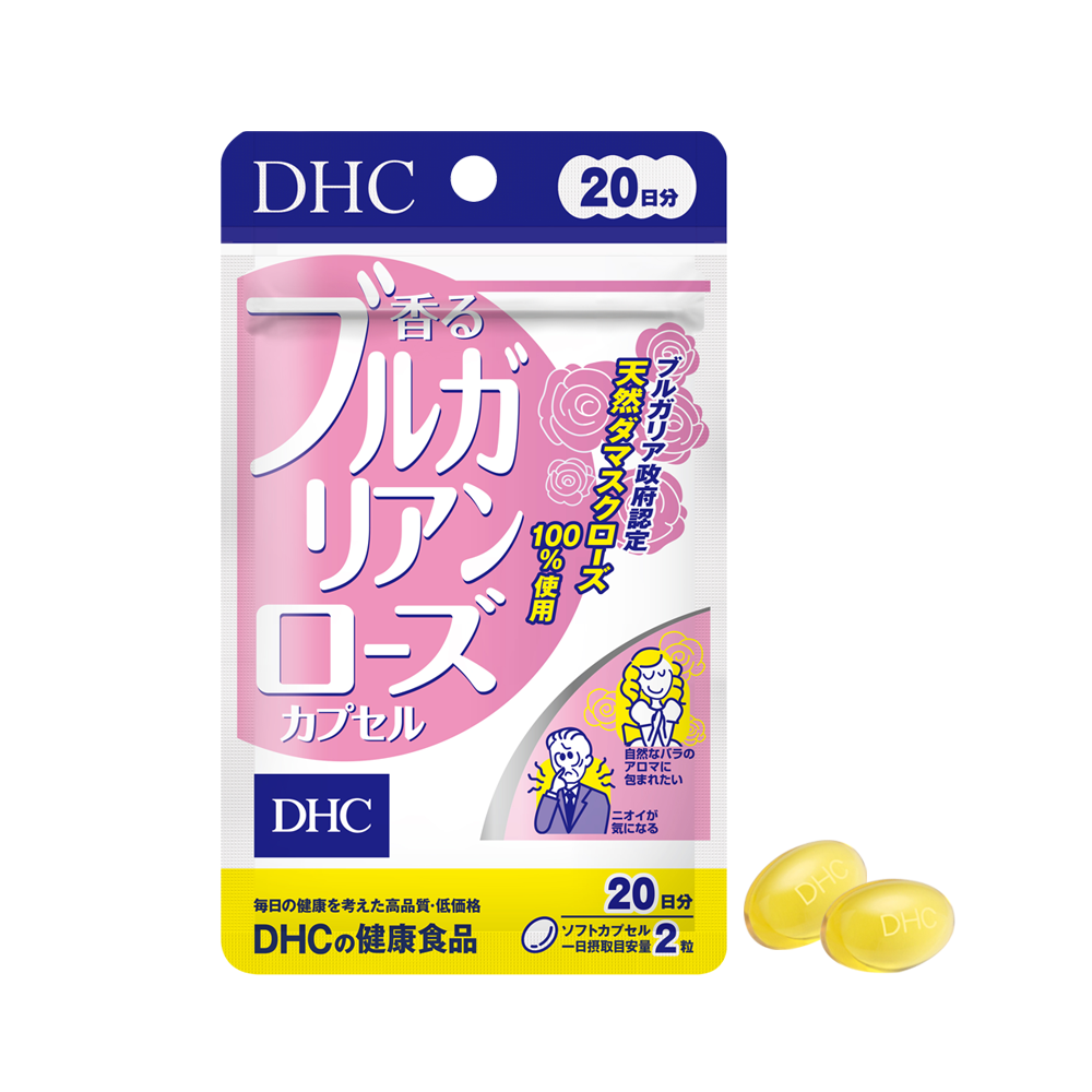 Viên uống hoa hồng DHC Bulgarian Rose Capsule tạo hương thơm cơ thể