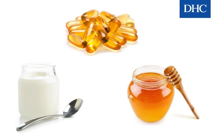 Kết hợp sữa chua, mật ong và vitamin E để chăm sóc da không bị lão hóa sớm
