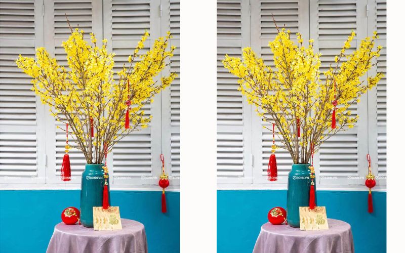 huong-dan-cach-cam-binh-hoa-mai-my-chung-tet-2024-dep-nhat-3 Hướng dẫn cách cắm bình hoa mai Mỹ chưng Tết 2024 đẹp nhất - 3