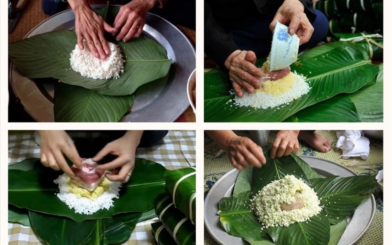 huong-dan-cach-goi-banh-chung-ngay-tet-don-gian-4 Hướng dẫn cách gói bánh chưng ngày Tết đơn giản - 4