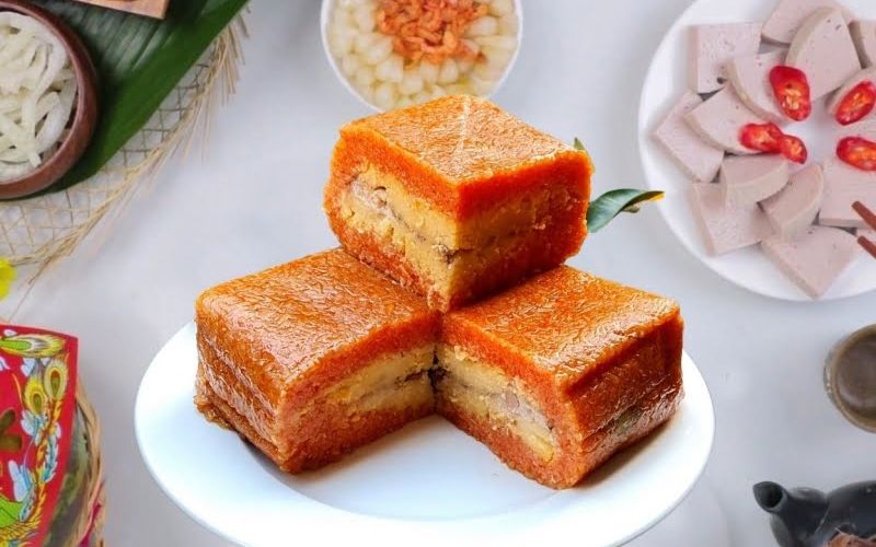 huong-dan-cach-lam-banh-chung-gac-may-man-cho-nam-moi-6 Hướng dẫn cách làm bánh chưng gấc may mắn cho năm mới - 6