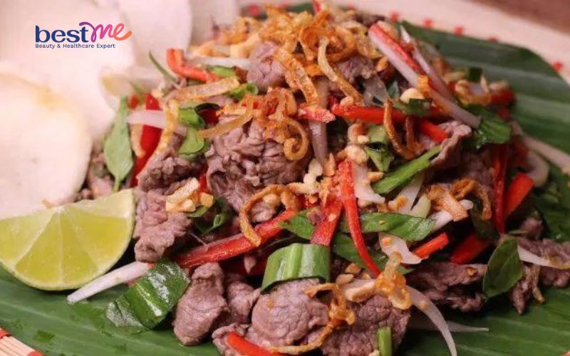 huong-dan-cach-lam-bo-tai-chanh-hanh-tay-chua-ngot-cuc-ngon-6 Hướng dẫn cách làm bò tái chanh hành tây chua ngọt cực ngon - 6