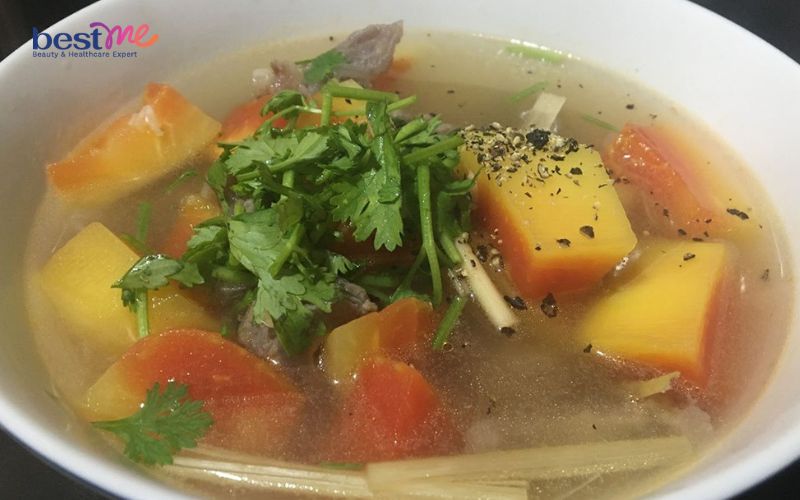 huong-dan-cach-nau-canh-bo-ham-du-du-ngot-thom-nong-hoi-cho-ngay-gio-mua-4 Hướng dẫn cách nấu canh bò hầm đu đủ ngọt thơm nóng hổi cho ngày gió mùa - 4