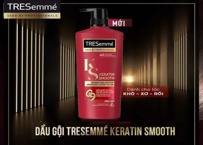 Dầu gội TRESemmé Keratin Smooth là lựa chọn tuyệt vời cho những ai muốn tóc chắc khỏe và mềm mượt