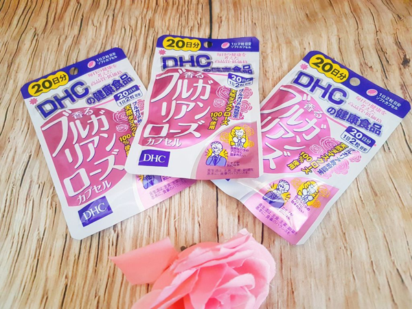 review viên uống hoa hồng DHC tác dụng với sức khỏe