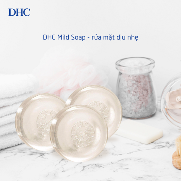xà bông rửa mặt dịu nhẹ DHC Mild Soap