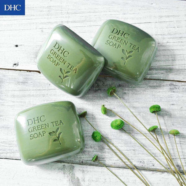 các loại sữa rửa mặt cho da nhờn và mụn - DHC Green Tea Soap