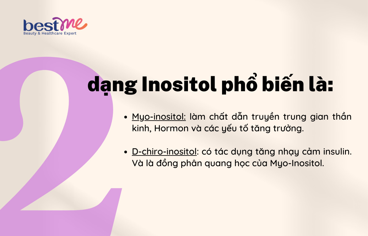 Inositol có 2 dạng vô cùng phổ biến