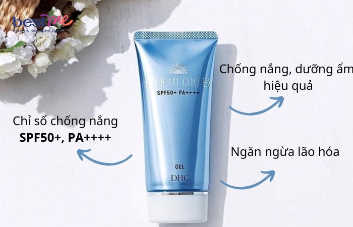 Gel chống nắng dưỡng ẩm và chống lão hóa DHC Suncut Q10 EX