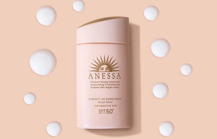 Sữa chống nắng Anessa Perfect UV Sunscreen Mild Milk for Sensitive Skin
