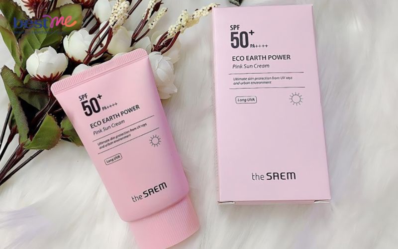 The Saem Eco Earth Power Pink Sun Cream SPF50+ PA++++