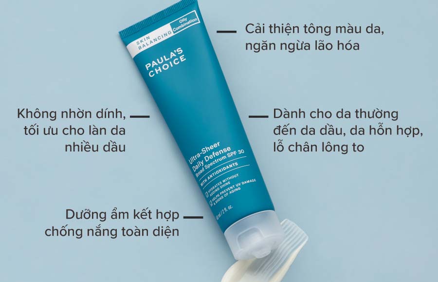 Kem chống nắng Paula’s Choice Skin Balancing Ultra - Sheer Daily Defence