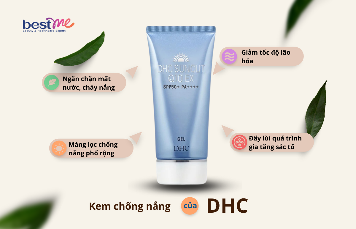 KEm chống nắng của DHC có nhiều công dụng vượt trội