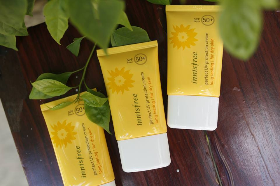 Kem chống nắng cho da dầu Innisfree Perfect UV Protection Cream Long Lasting for Oily Skin dịu nhẹ cho da