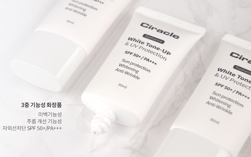 Kem chống nắng Ciracle Radiance White Tone-up & UV Protection cải thiện làn da