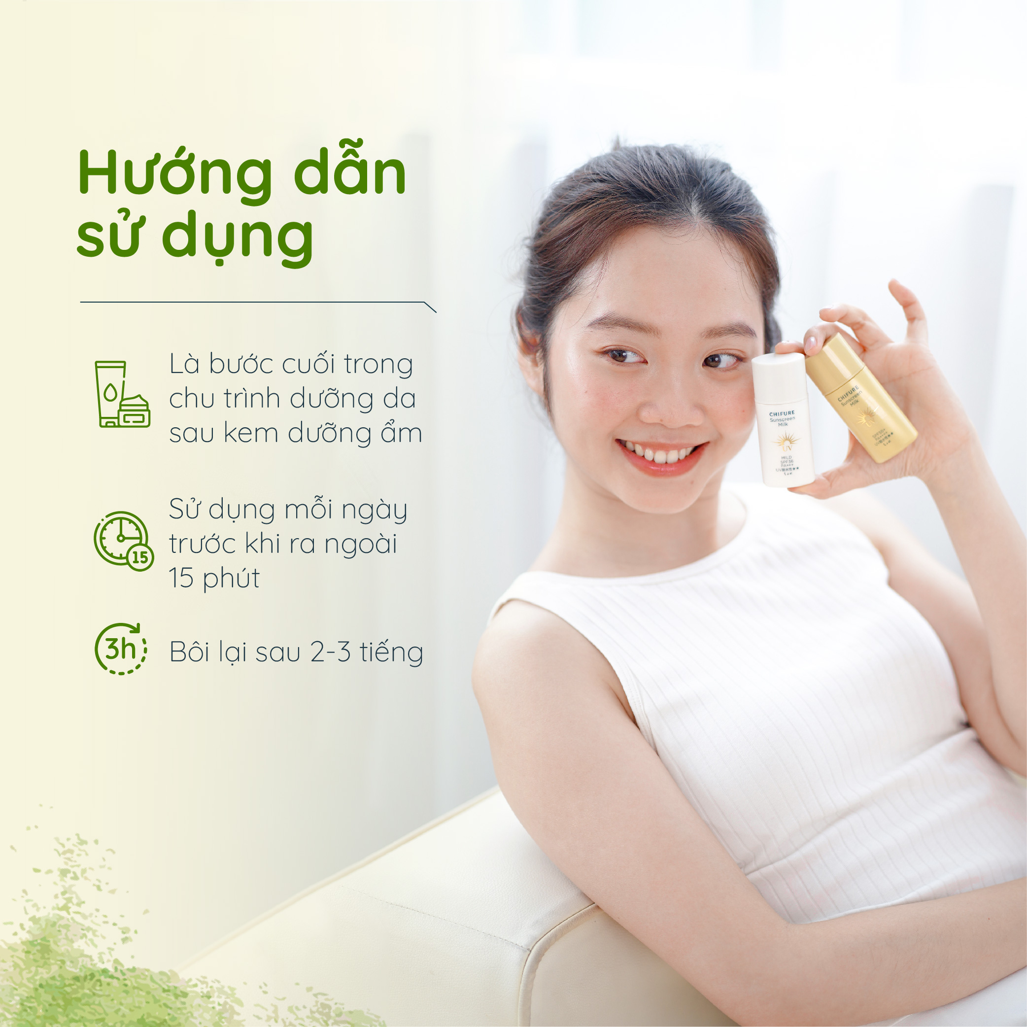 Sữa chống nắng Chifure Sunscreen Milk UV Mild