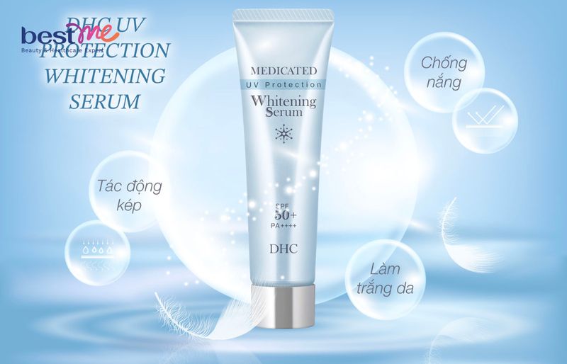 Serum dưỡng da chống nắng của Nhật DHC UV Protection Whitening Serum