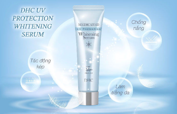 Serum chống nắng và trắng da DHC UV Protection Whitening Serum