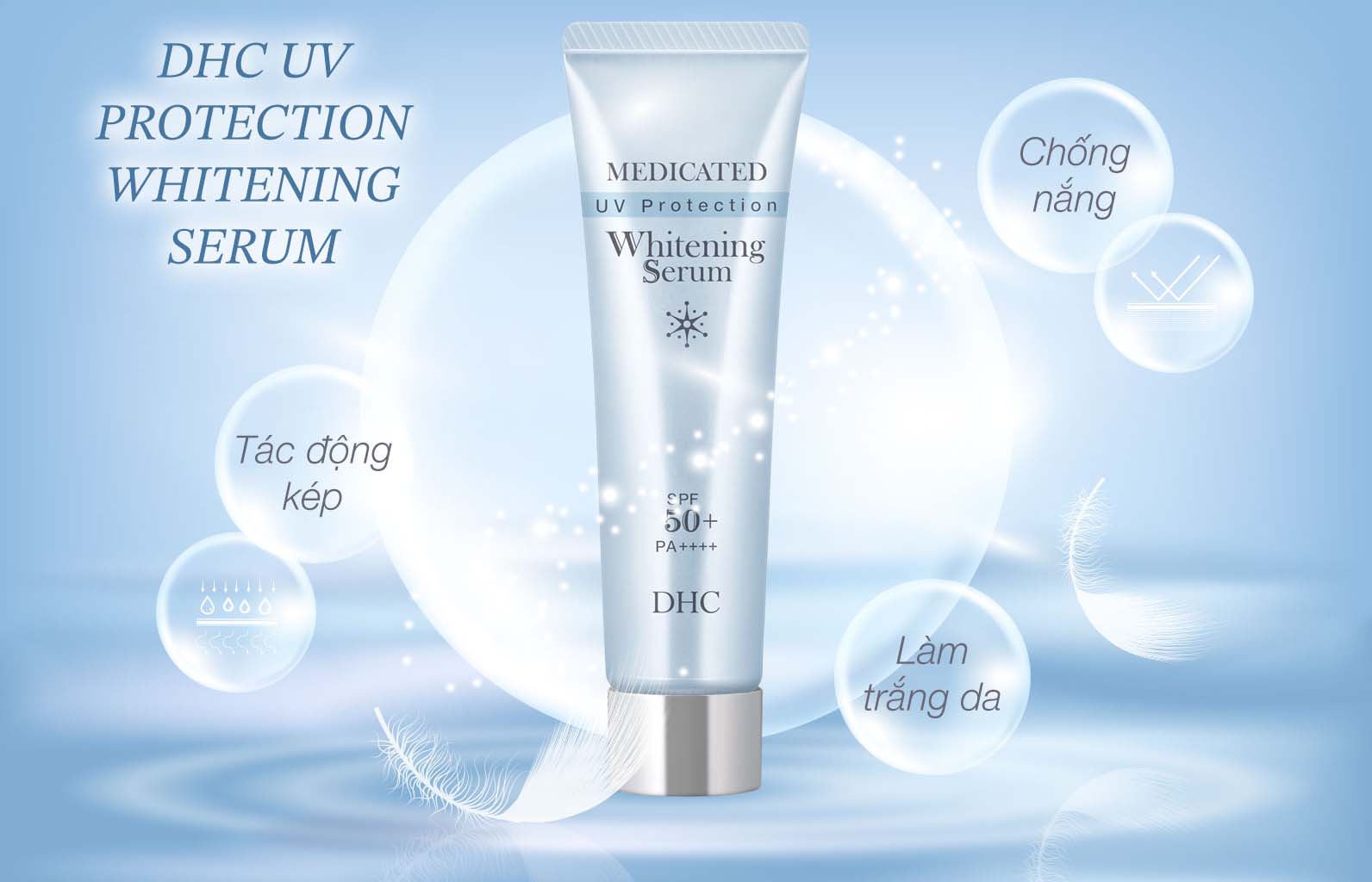 Serum chống nắng vật lý DHC UV Protection Whitening Serum