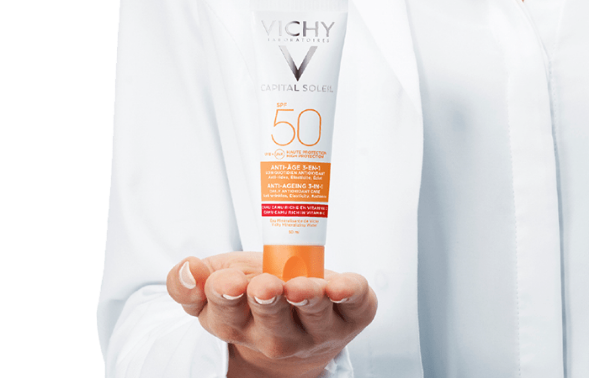 Kem chống nắng cho da dầu mụn Vichy Capital Soleil Mattifying 3-IN-1