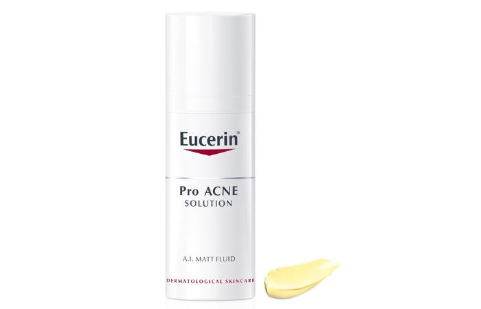 Kem Dưỡng Ẩm và Ngừa Mụn Matt Fluid Eucerin Pro Acne 