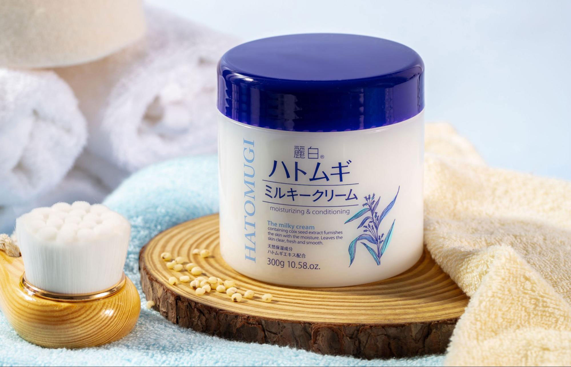 Kem dưỡng ẩm ý dĩ Reihaku Hatomugi Milky Cream
