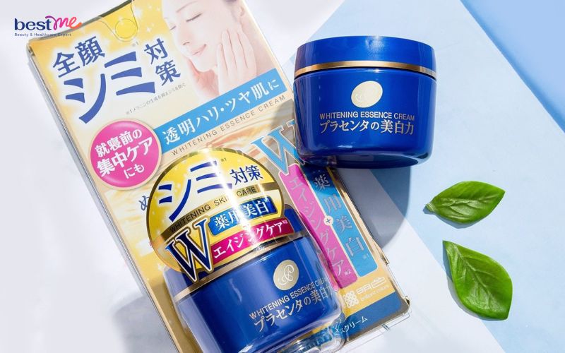 Kem dưỡng sáng da Meishoku Placenta Medicated Whitening Essence Cream