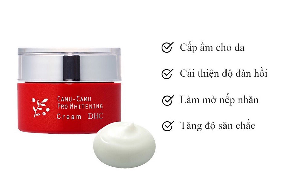 DHC Camu Camu Pro Whitening Cream với khả năng giữ ẩm chặt chẽ