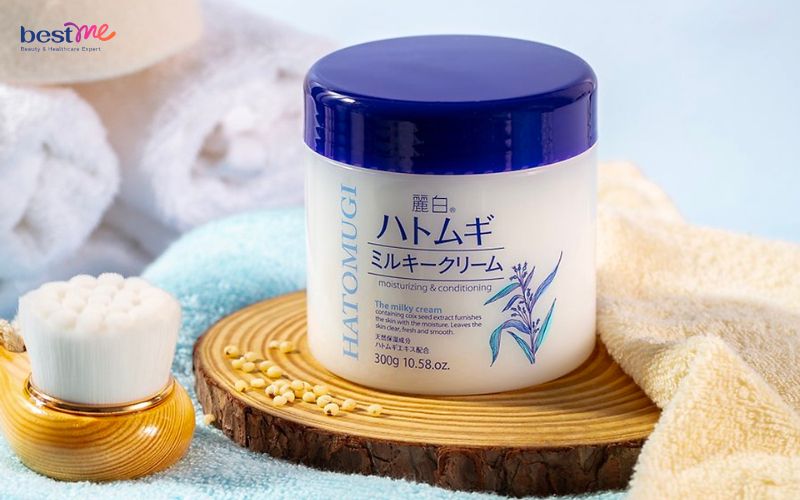 Kem dưỡng trắng da hạt ý dĩ của Nhật Reihaku Hatomugi Milky Cream