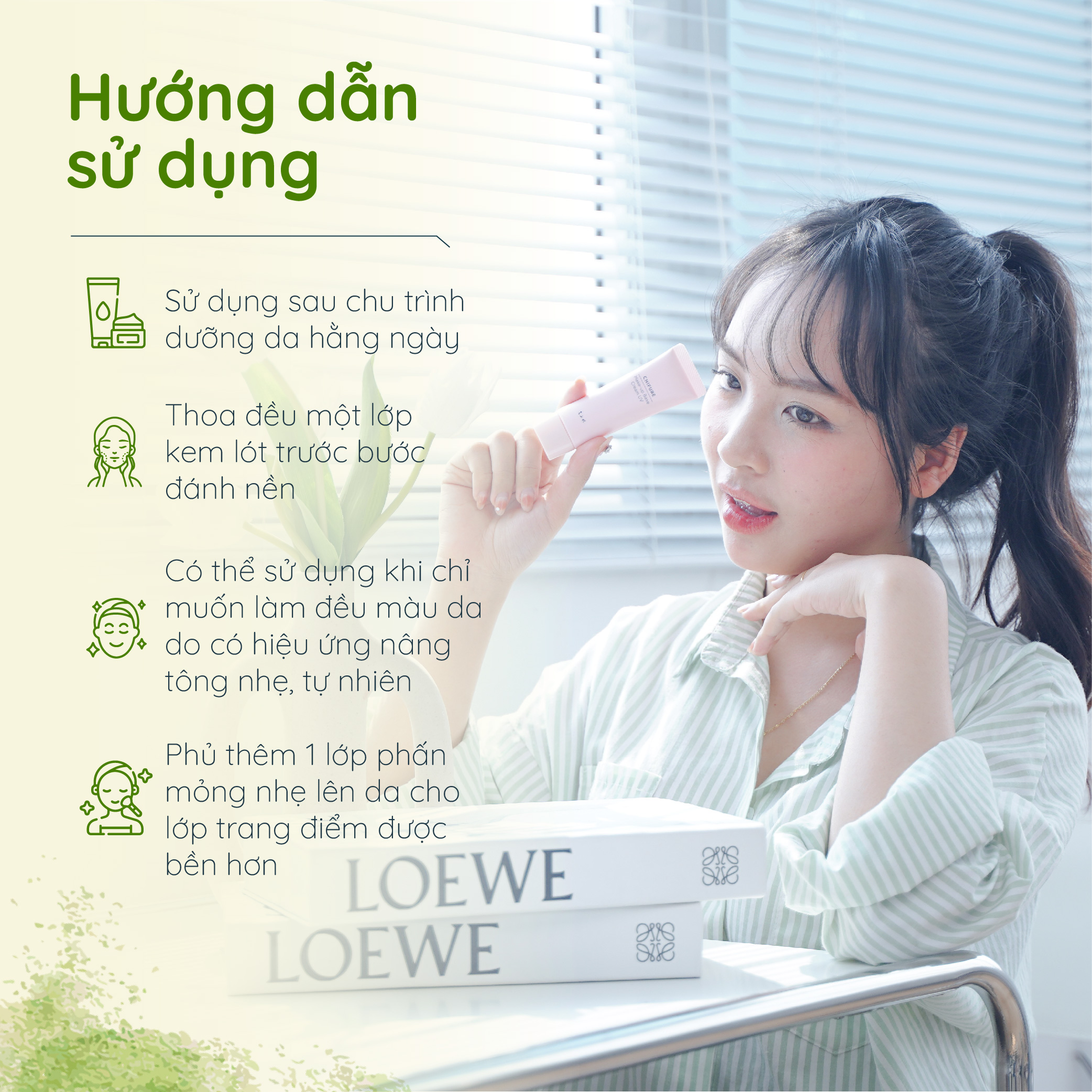 Kem lót Chifure Make-up Base Cream UV