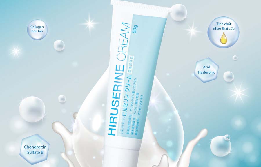 Kem phục hồi da sau mụn Hiruserine Cream