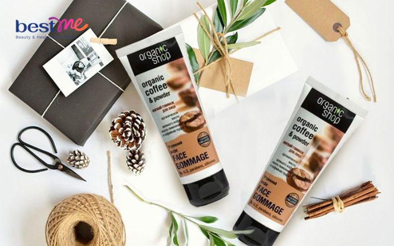 Kem tẩy da chết ở mặt Organic Shop