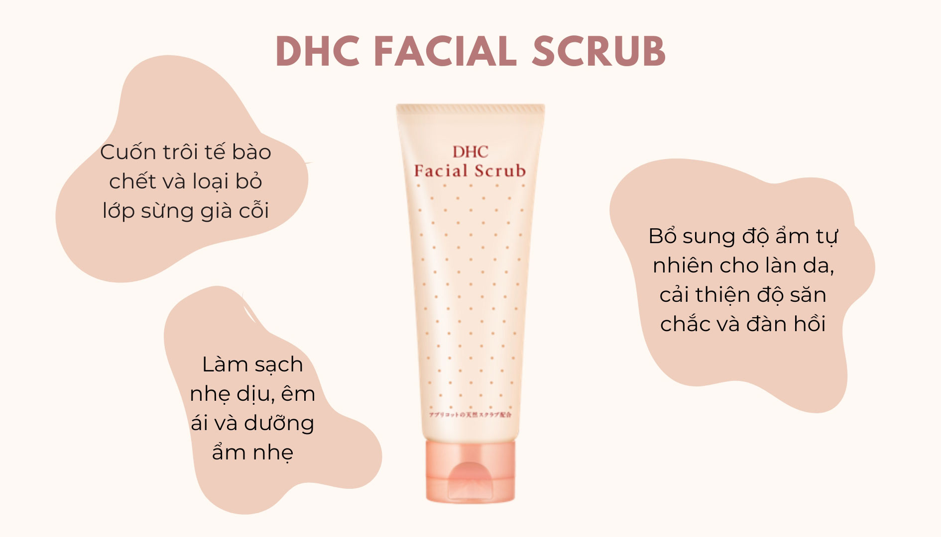 Công dụng nổi bật của sản phẩm tẩy tế bào chết DHC Facial Scrub