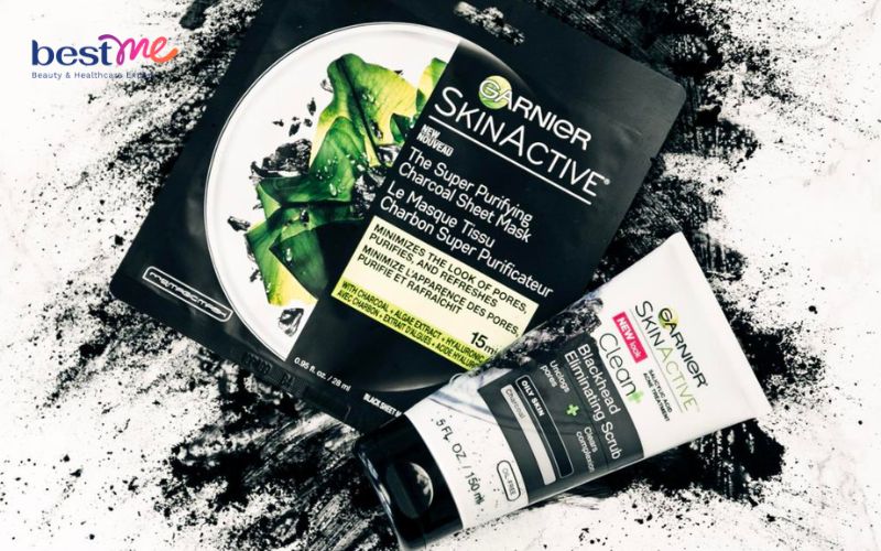 Kem tẩy tế bào chết cho da mặt Garnier Clean + Blackhead Eliminating Scrub