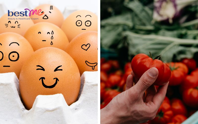 Bạn có thể kết hợp cà chua với trứng gà